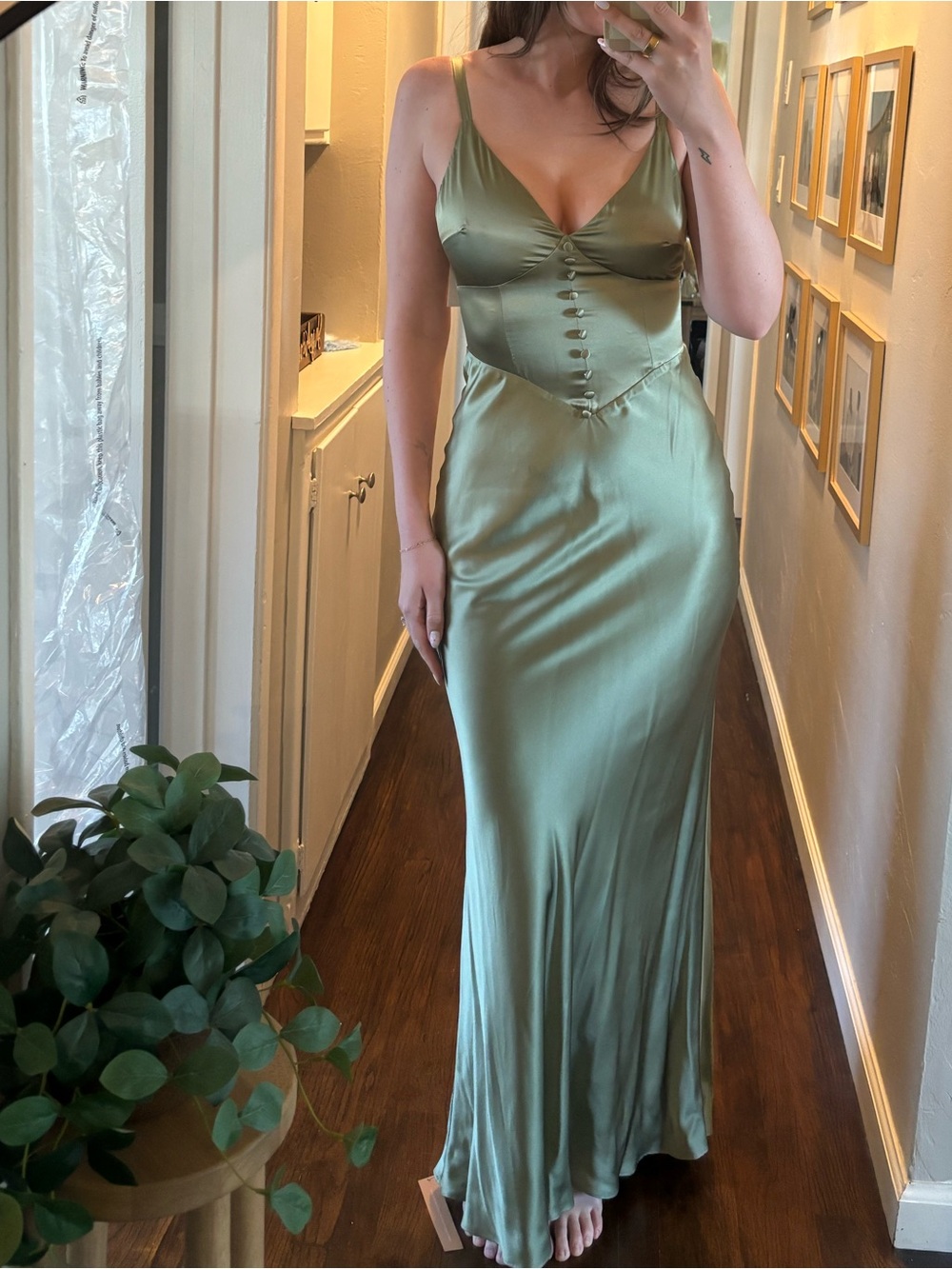 Reformation Esa Silk Dress - Picture 1 of 9